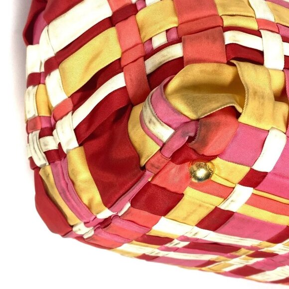 PRADA BN1653 Multicolore Logo braid Shoulder Bag Tote Bag Handbag Shoulder Bag - Picture 9 of 16